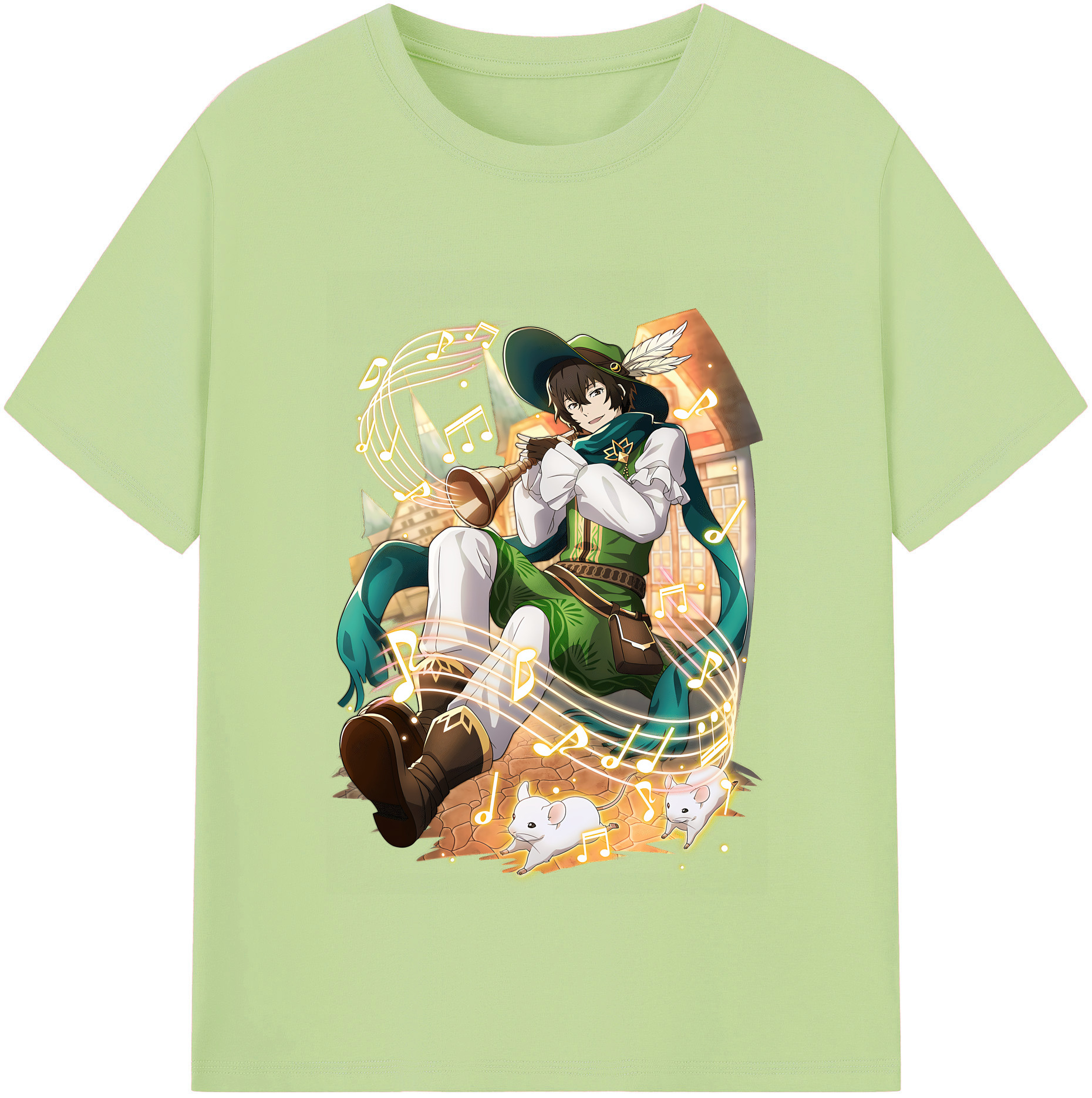 （画像用） 文豪ストレイドッグス Bungo Stray Dogs 綿100％半袖Tシャツ（フロントプリント）